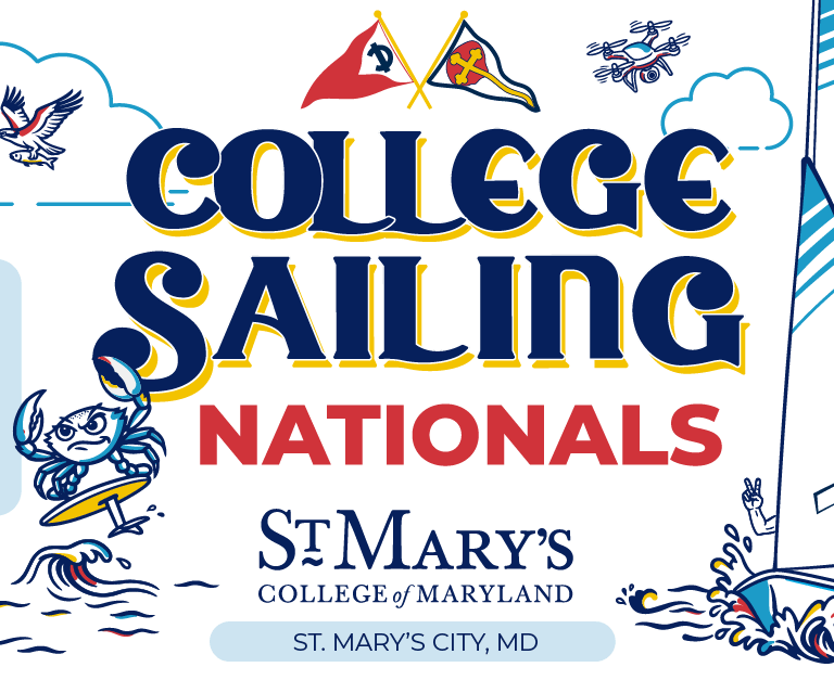 College Sailing Nationals Logo 2025 - Fleet Racing at St. Mary's College of Maryland